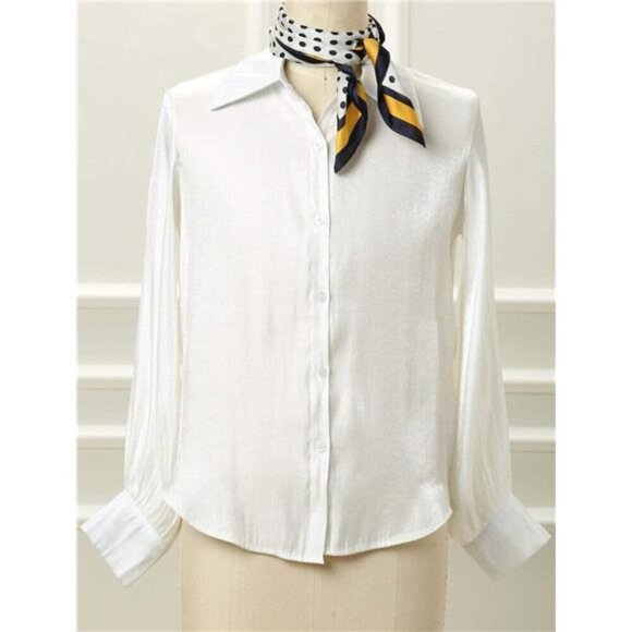 Polka Dots Square Scarf Neck Scarves Kerchief Neckerchief Headband for Women - Picture 2 of 8